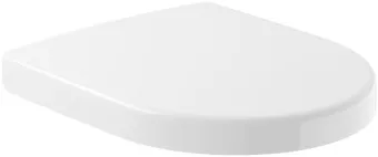 Villeroy & Boch Subway 2.0 Сиденье с крышкой для унитаза с короткой базой, с функцией автоматического опускания (SoftClosing), со снимаемым сиденьем (QuickRelease), Альпийский белый 9M69S101