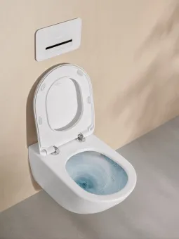 Villeroy & Boch Antao Унитаз с открытым смывным краем, настенный, смыв TwistFlush, Stone White (Белый матовый) CeramicPlus, без сиденья 4674T0RW
