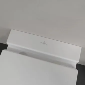 Villeroy & Boch Finion Унитаз с открытым смывным краем, настенный, смыв DirectFlush, Альпийский белый CeramicPlus, без сиденья 4664R0R1