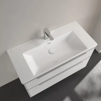 Villeroy & Boch Subway 3.0 Pаковина для установки на тумбу, 1000 x 470 x 165 mm, с переливом, Альпийский белый 4A70A501