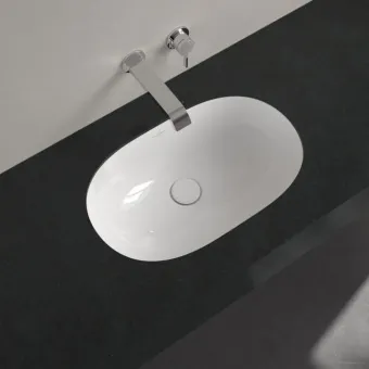 Villeroy & Boch O.novo Раковина для установки под столешницу, внутренний размер 530 x 320 x 150 mm, Альпийский белый CeramicPlus, с переливом 416250R1