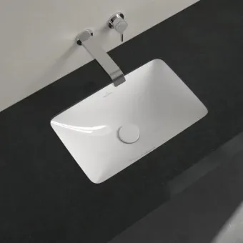 Villeroy & Boch Loop & Friends Раковина для установки под столешницу, внутренний размер 450 x 280 x 115 mm, Альпийский белый, с переливом 4A560001