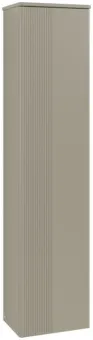 Villeroy & Boch Antao Шкаф-пенал, 1 дверь, 414 x 1719 x 287 mm, фронтальная поверхность со структурной обработкой, Stone Grey Matt Lacquer / Stone Grey Matt Lacquer K46100HK