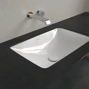 Villeroy & Boch Loop & Friends Раковина для установки под столешницу, внутренний размер 540 x 340 x 135 mm, Альпийский белый, с переливом 4A570001