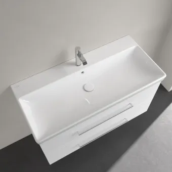 Villeroy & Boch Avento Pаковина для установки на тумбу, 1000 x 470 x 165 mm, Альпийский белый, с переливом, нешлифованный 4156A501