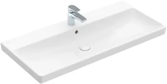 Villeroy & Boch Avento Pаковина для установки на тумбу, 1000 x 470 x 165 mm, Альпийский белый, с переливом, нешлифованный 4156A501