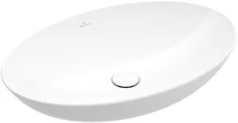 Villeroy & Boch Loop & Friends Раковина для установки на столешницу, 560 x 380 x 120 mm, Альпийский белый, с переливом, нешлифованный 4A470101