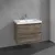 Villeroy & Boch Skyla КОМПЛЕКТ Тумба под раковину, 2 выдвижных ящика, 772 x 596 x 439 mm, Stone Oak +Skyla Pаковина для установки на тумбу, 800 x 460 x 160 mm, с переливом, Альпийский белый C79600RK+5A518001