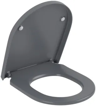 Villeroy & Boch Subway 2.0 / 3.0 Сиденье с крышкой для унитаза, с функцией автоматического опускания (SoftClosing), со снимаемым сиденьем (QuickRelease), Graphite 8M42S1I4