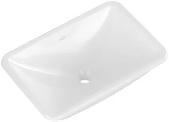 Villeroy & Boch Loop & Friends Встраиваемая раковина, 600 x 405 x 185 mm, Альпийский белый CeramicPlus, с переливом, нешлифованный 4A6500R1